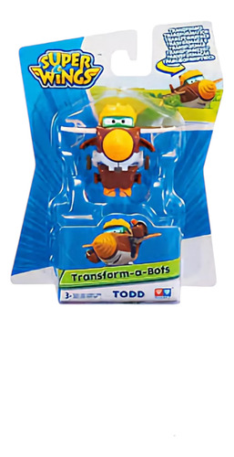 Super Wings Avión Transformable Juguete Figura Todd