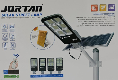 Lampara Techo Calle Poste 400w + Panel Solar Control Remoto