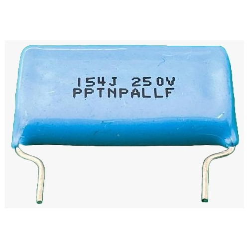 2x Capacitor Poliester 150nf/250v = 150k/250v 26mm 5%