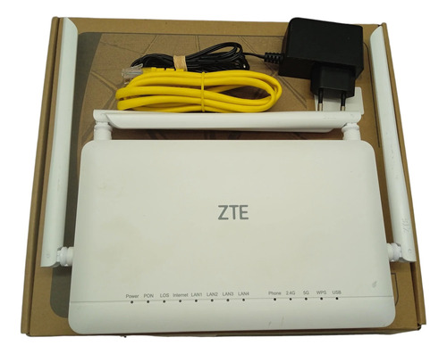 Kit 5 Roteador Zte Gpon Ont Zxhn F6600p Branco Wifi 6