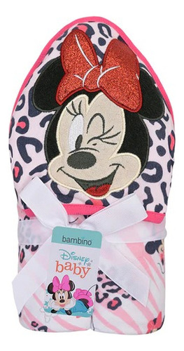 Bambino Toalla Capucha Disney Minnie Color Rojo