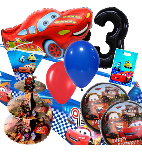 Bolsa Cotillon Sorpresa Regalo Fiesta Cars Rayo Mc Queen 