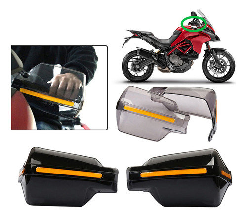 Protector Manos Cubre Muñecas Moto Ducati Multistrada 950