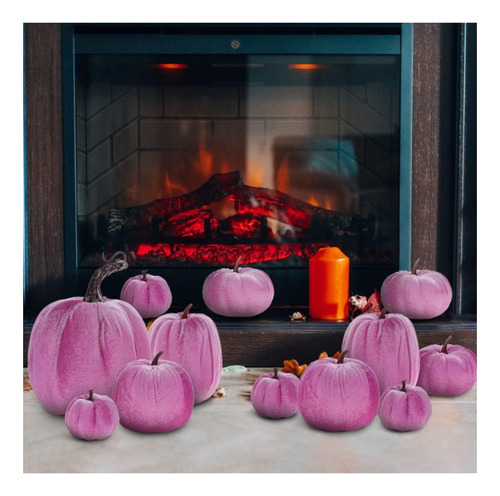 Pack Decoracion Hallowen 12 Calabazas Artificiales Funzhan