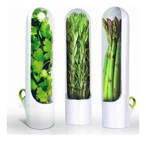 Contenedor Conservador De Hierbas Y Verduras Frescas