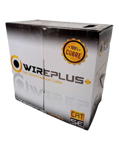 Bobina De Cable Utp Outdoor Cat5e 305 Mts 100%cobre Wireplus