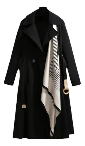 Gabardina De Longitud Media A La Moda Para Mujer