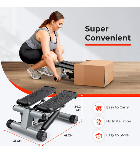 Sunny Health & Fitness Mini Steppers Para Hacer Ejercicio En