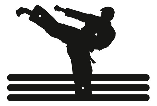 Medallero Taekwondo Karate Artes Marciales Mdf 3mm