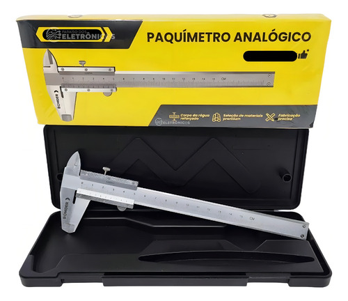 Paquímetro Universal Analógico 6 /150mm Em Aço 0.05mm