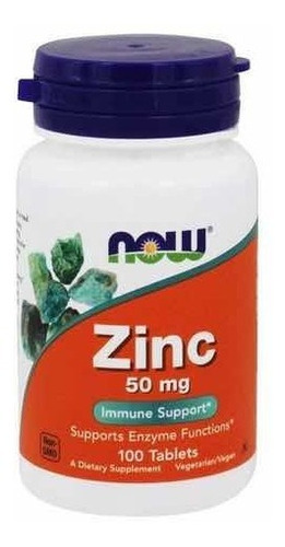 Zinc 50 Mg X 100 Cápsulas Veganas - Now Foods