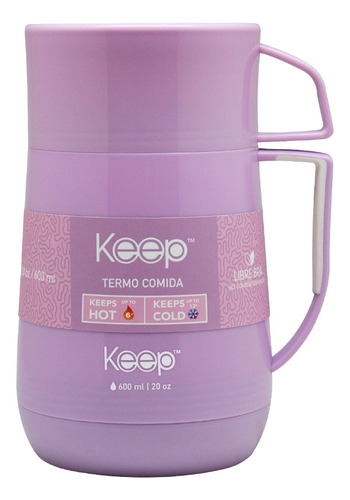 Termo Comida Pp Keep 600 Ml Lila