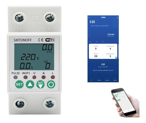 Medidor De Potencia Kwh Protección Contra Sobretensiones