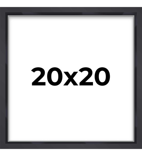 20x20 Shadow Box Marco Contemporáneo Acabado Negro | 1...