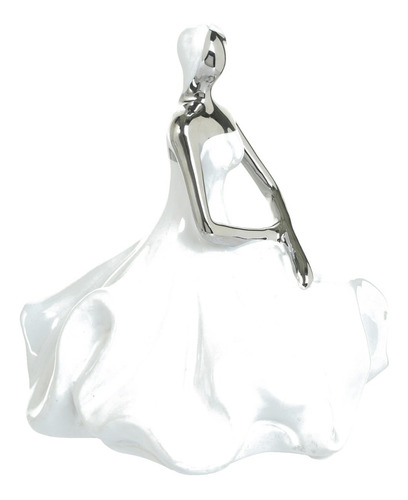 Figura Decorativa Mujer Berna Noons Silver