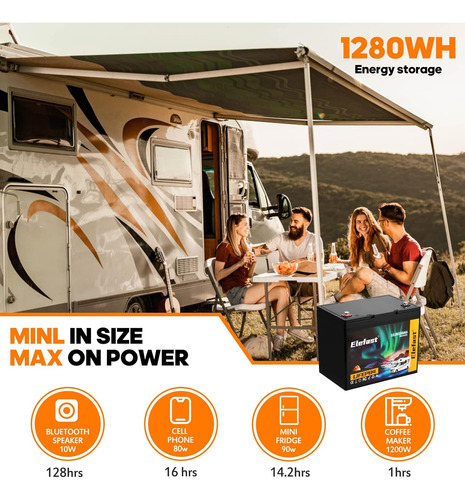 Batería De Litio Bluetooth Lifepo4 De 12 V 100 Ah