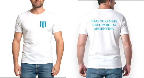 Remera Algodón Racing O Mais Recopado Da Argentina
