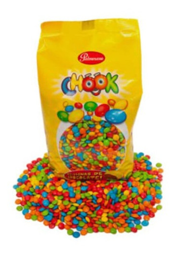 Lenteja Chocolate Mini Chook Palmesano X1kg - Cotillón Waf