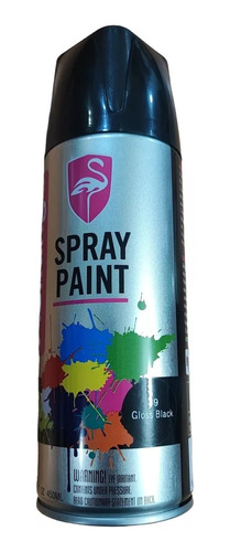 Pintura Spray Negro Brillante Alta Calidad