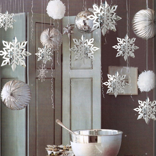 Decoraciones Navideñas De Copos De Nieve En 3d, 18 Piezas, I