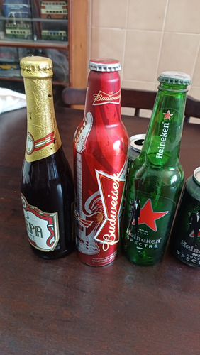 Coleção Garrafa E Lata De Cerveja Antiga Lote (Usado)