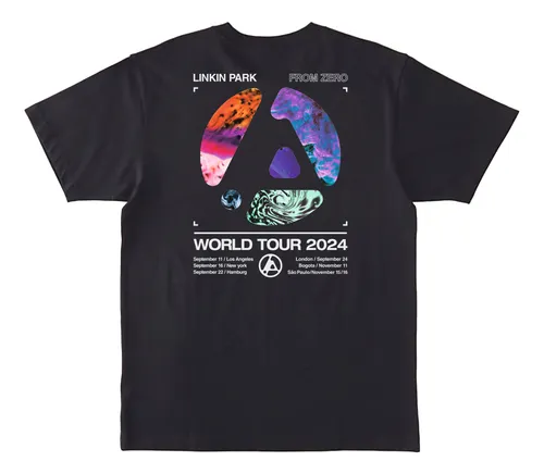 Camiseta Linkin Park From Zero Tour 2024 Camisa Unissex Show