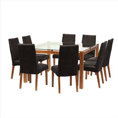 Jgo. De Comedor Barcelona 1400x1400 S/cadiz Cuero Negro