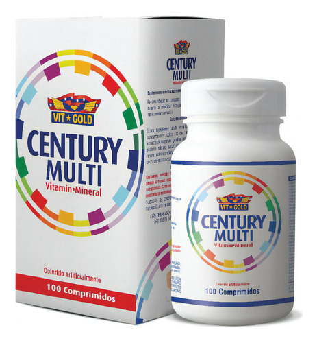 Multivitamínico Century Multi Vitgold 150 Compr Promocional Sabor Sem sabor