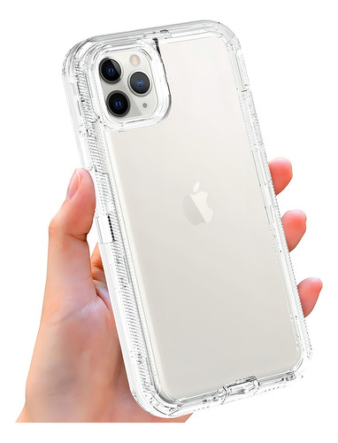 Funda Case De Uso Rudo Para iPhone Transparente Antigolpes iPhone 13 (6.1)