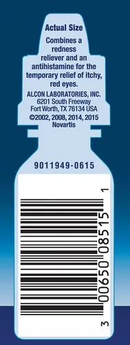 Gotas Para Aliviar La Alergia Ocular Alcon Naphcon A 15 Ml