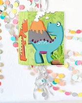 Piñata Grande Dinosaurio Personalizada 30x40cm Reutilizable