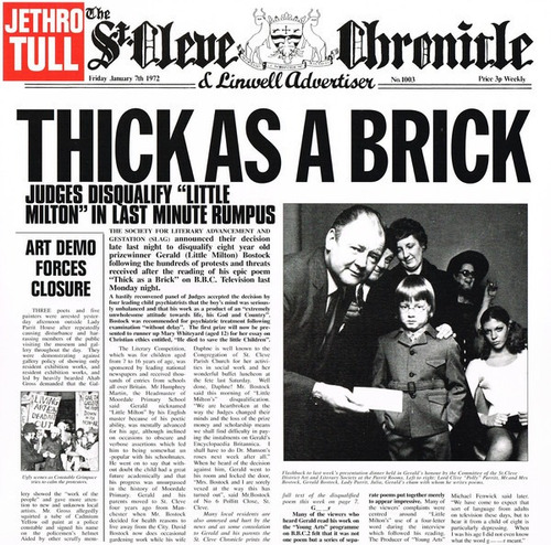 Jethro Tull - Thick As A Brick - Vinilo 