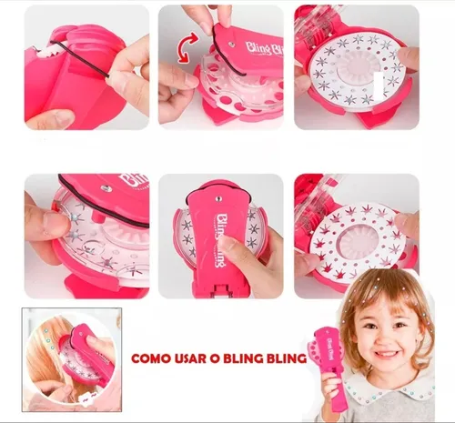 Kit para máquina encoladora de pelo con diamantes de imitación, accesorio para blogueros