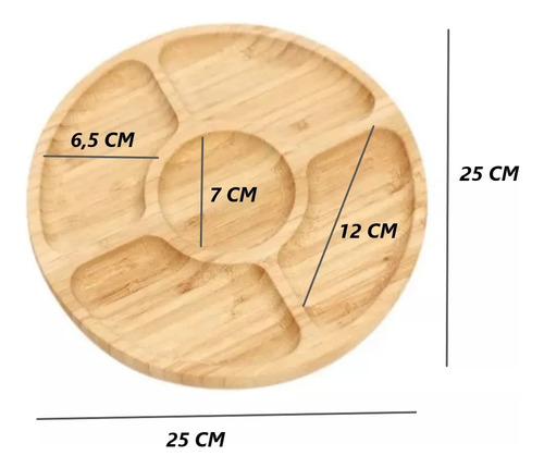Pack 2 Tabla Para Servir Aperitivos Y Picoteo Bambú Picnic