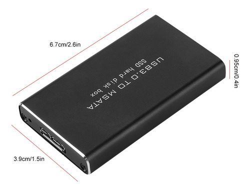 Disco Duro Msata Mini Pci-e Ssd Con Carcasa De Disco Duro