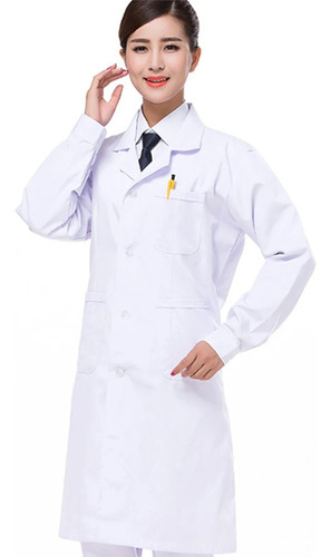 Bata De Laboratorio De Manga Larga, Uniforme, Unisex, Adecua