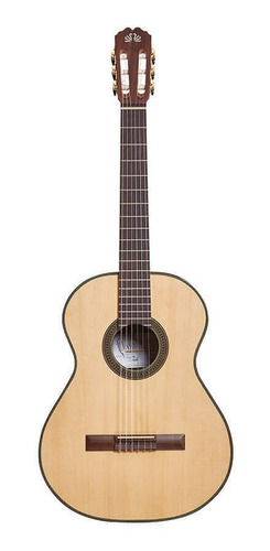 Imagen 1 de 4 de Guitarra criolla clásica La Alpujarra 70 para diestros natural jacaranda