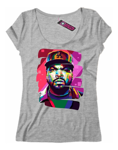 Remera Mujer Ice Cube Rap Hip Hop Pop Art 27 Dtg Premium 