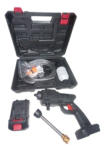 Hidrolavadora Bateria Inalambrica Sin Canilla Multiusos Pres Negro 50hz/60hz