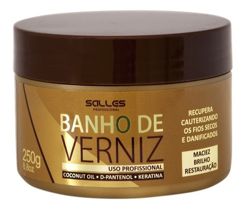 Máscara Banho De Verniz 250g Salles Profissional