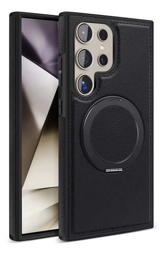Funda De Teléfono Magnética Con Soporte Giratorio 360