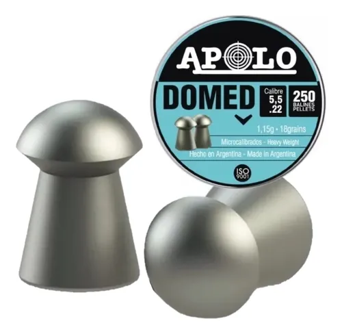 comprar Balines Apolo Domed 5.5 X250 Aire Comprimido 18 Grains