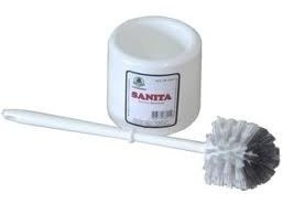 Escova Para Lavar Vaso Sanitário Com Suporte Branco