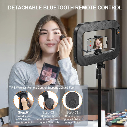 Soporte De Video Para Teléfono Con Luz Rgb Y Estabilizador Color