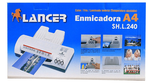 Laminadora Plastificadora Emplasticadora Lancer A4 Sh.l.240