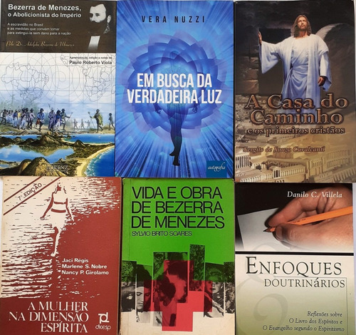 6 Livros Espiritas- Bezerra De Menezes+a Casa Do Caminho+4