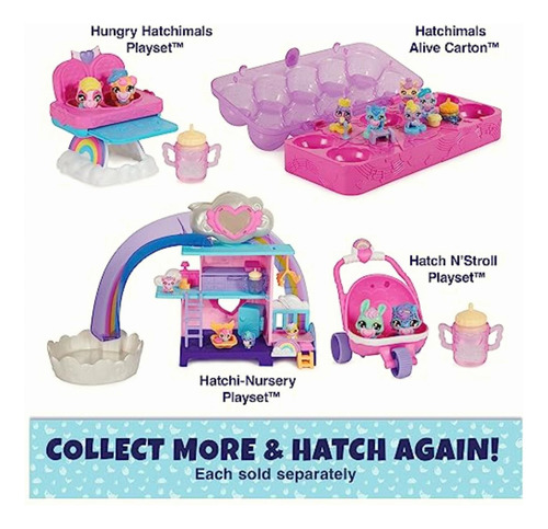 Hatchimals Alive, Cartón Con 5 Minifiguras En Huevos Que Se
