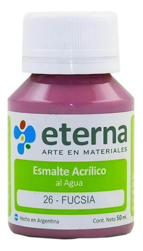 Esmalte Acrilico Al Agua Eterna X 37ml Color del óleo 26 FUCSIA