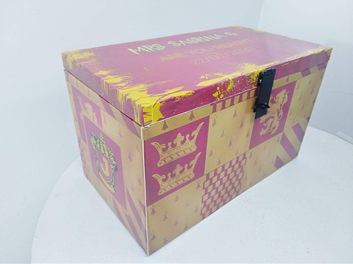 Caja Cofre Personalizado Harry Potter Gryffindor Y Otros Mod