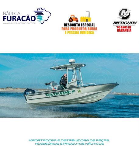 Motor De Popa Mercury 4 Tempos 200hp Cxl Seapro V6 Mec Preto
